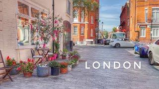 Sizzling London Heatwave | Walking Posh London Streets in Summer | Central London City Walk [4K HDR]