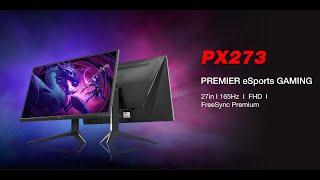 Pixio PX273 - 27 inch 1080p 165Hz 1ms (MPRT) VA eSports Gaming Monitor