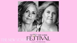 Bridget Everett and Amy Sedaris talk with Inkoo Kang at the 2024 New Yorker Festival