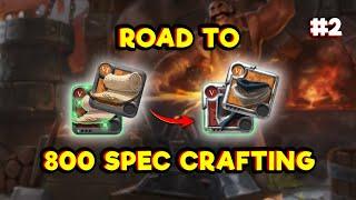 ROAD TO CRAFTING 800 SPEC PART 2 | ALBION ONLINE