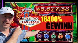 Las Vegas - 18400% Slot machine Gewinn mit $2 Startgeld !!!