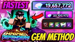 New *EASY* Gem Methods In Anime Defenders Update 4 Part 2.. (FAST)