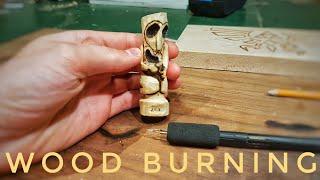 How To Add Wood Burning To Carving