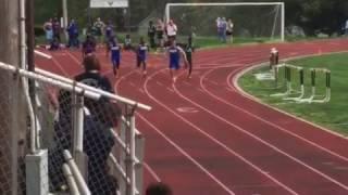 Zachary Barton runs his 1st high school 100 at Brentwood