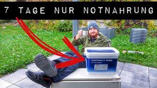 7 TAGE NUR NOTNAHRUNG ESSEN!  TREK'N EAT EMERGENCY FOOD NOTRATION! DER ULTIMATIVE EXTREM TEST!