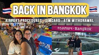 THAILAND VLOG: IMMIGRATION PROCEDURE, ARRIVAL AT SUVARNABHUMI, SIMCARD, ATM WITHDRAWAL #thailandvlog