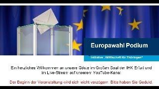 Europawahl Podium der Initiative "WIRtschaft für Thüringen", 04.06.2024 in der IHK Erfurt