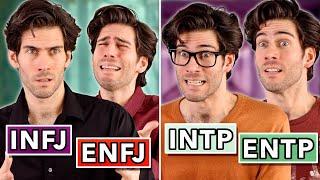 16 Personalities Interacting with Their Introvert/Extrovert Type