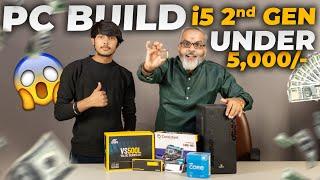 Under Rs 5,000/-  Budget PC Build intel i5 2nd Gen 2024  Full Testing Video