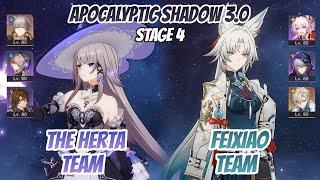 The Herta Team & Feixiao Team  Apocalyptic Shadow Stage 4 3 Stars Honkai Star Rail