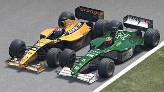 Jos Verstappen vs Johnny Herbert | Arrows A21 vs Jaguar R1 at Old Hockenheim | Formula 1 2000