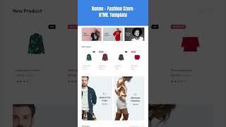 Kenne – Fashion Store HTML Template #htmltemplate #websitetemplate