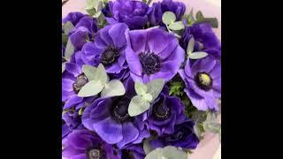 Моно Букет M «Элегант Анемоны» #flowerstory #букеты #магазинцветов #цветы  #анемон #анемоны