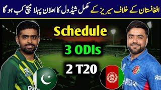 Pakistan Vs Afghanistan Odi Series Schedule | Pak Tour Of Afg Schedule 2023 | Pak Vs afg 2023