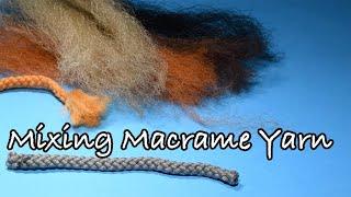 Mixing Polypropylene Macrame Yarn Custom Colors For Fly Tying