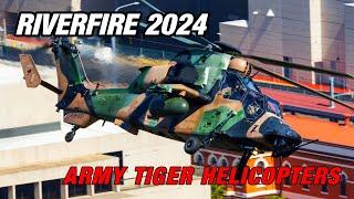 Army Tiger Helicopters practice for Riverfire in Brisbane - 2024