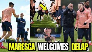 SHARPEnzo Maresca welcomes Liam Delap First Training At Cobham.