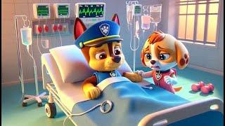 Paw Patrol Ultimate Rescue - CHASE is SICK , Please Don't Leave Me Alone |  FUNNY STORY | Rainbow 3