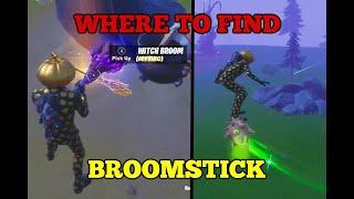 where to find witches Broomstick in Fortnite