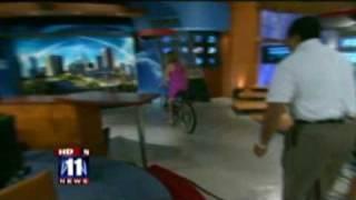 Lisa Breckenridge Crashes Her Bike