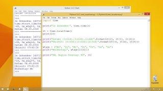 Die aktuelle Zeit ausgeben | Programmieren lernen mit Python