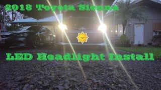 How to Install LED Headlights on 2018 Toyota Sienna