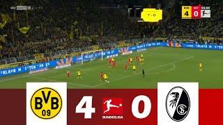 Borussia Dortmund gegen SC Freiburg [4-0] | Bundesliga 2024/25 | Spielen Höhepunkte!