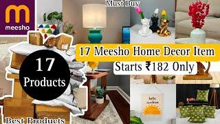 Latest 17 Meesho Home Decor Haul Starts ₹182 Only / Best purchase / Meesho decor #meeshofind