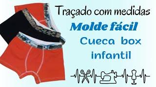 ️ Desenhe seu próprio molde - cueca box infantil #modelagem