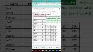 XLookup | 2 Way Xlookup in Excel #shorts #excel #msexcel #xlookup