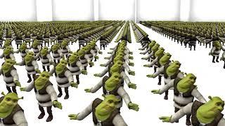 An army of Shrek dancing to Shrekophone [HD]