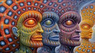 Psychedelic Trance - Alex Grey Cosmic Odyssey / Hallucinations mix 2024 (AI Graphic Visuals)