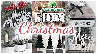 HIGH END DOLLAR TREE CHRISTMAS MODERN FARMHOUSE DIY| $1 home decor ideas Rustic 2020|Friend Friday