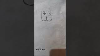 Easy dog sketch | drawing for beginners | Ruby Art World... #sketch #pencildrawing #shorts #arts