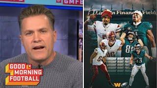 GMFB | "Jalen Hurts make Jayden Daniels dumbfounded!" Kyle Brandt breakdown Eagles vs Commanders