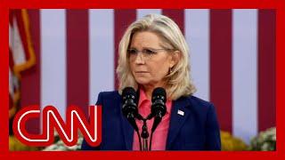 Liz Cheney slams Trump during campaign stop for Harris