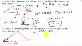 Normal Distribution Word Problems