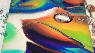 Keep your COLORS BRIGHT! Acrylic pouring technique! Fluid Art pour painting style!
