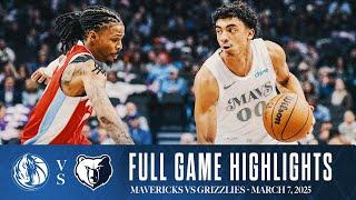 Dallas Mavericks Highlights vs. Memphis Grizzlies | March 7, 2025