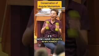 Conservation of Angular Momentum  experiments Dr. Tatiana #ytshorts #shorts #physics