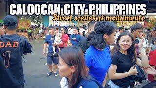 Street scenes at Monumento Caloocan City Walking Tour [4k]