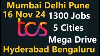 " TCS Mega Walk-In Drive Across 5 Cities | Your Chance to Join TCS!"