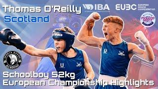 Thomas O’Reilly 52kg | Schoolboy European Highlights | Sparta Boxing Academy/McLeod Scott