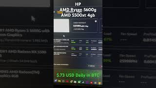 Bitcoin Mining Profitability with AMD 5500xt 4gb & Ryzen 5600g Nicehash #roadto2k #passiveincome