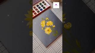 Easy Yellow Flowers painting #artvideo #shorts #wocol #flowerart