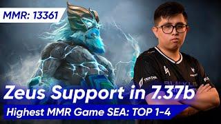  Tims ZEUS 7.37b SOFT SUPPORT 4 Pos | Dota 2 Pro Gameplay