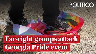 Far-right groups attack Georgia Pride event | POLITICO