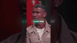 Ronaldo talks about how important it is to be yourself.