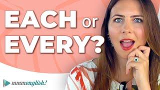 EACH & EVERY | English Grammar Lesson