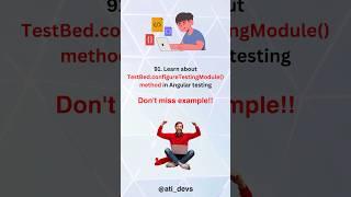 What is TestBed.configureTestingModule() method in Angular testing? #shorts #angular #interview